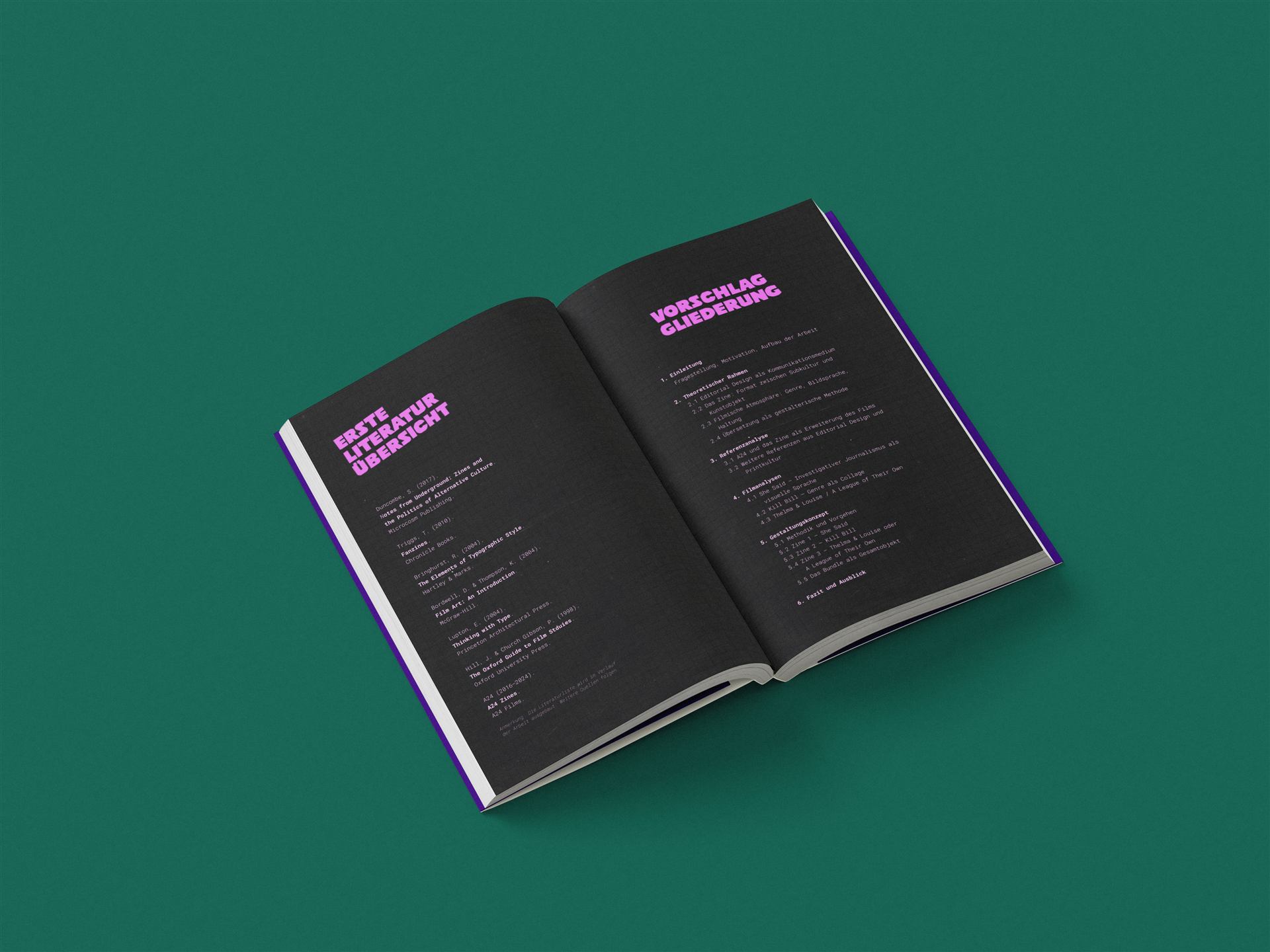 Film auf Papier — Zine-Mockup